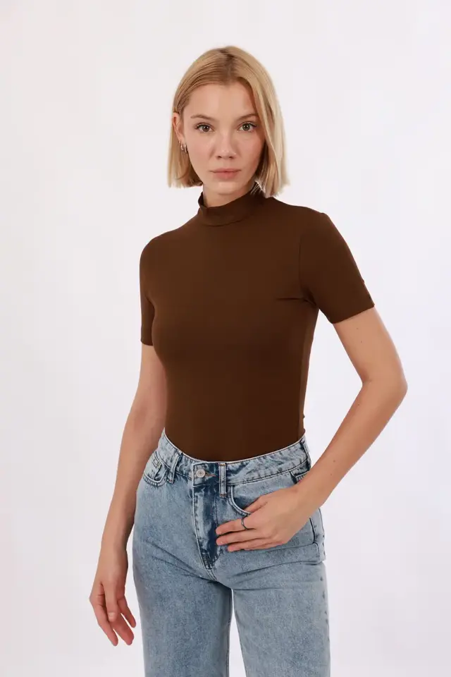 Velura Collection - Kadın Kısa Kol Balıkçı Yaka Bluz 4’lü Set