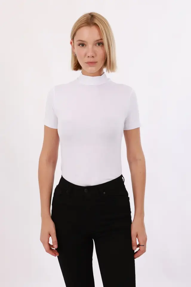 Velura Collection - Kadın Kısa Kol Balıkçı Yaka Bluz 4’lü Set