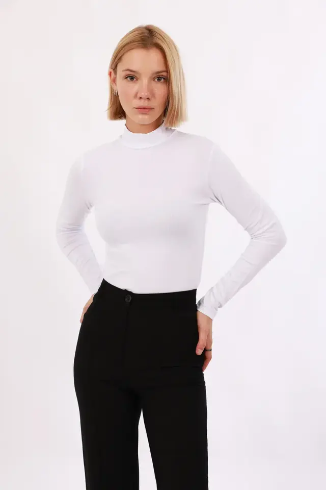 Velura Collection - Kadın Uzun Kol Balıkçı Yaka Body 4'lü