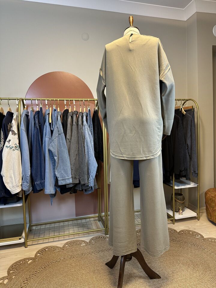 Velura Collection - Düz Kalıp Takım - Haki